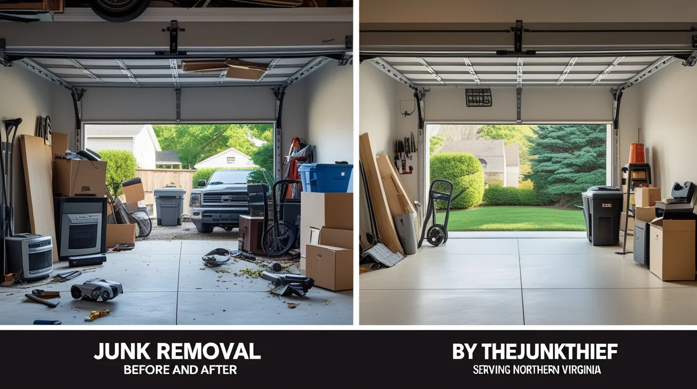junk removal before and after