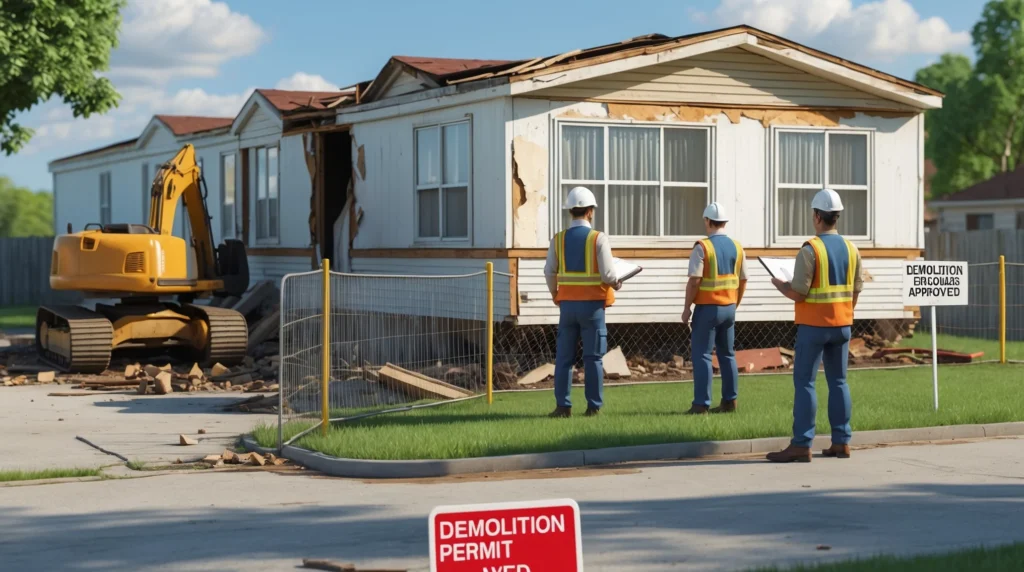 Need a Permit to Tear Down a Mobile or Trailer Home?