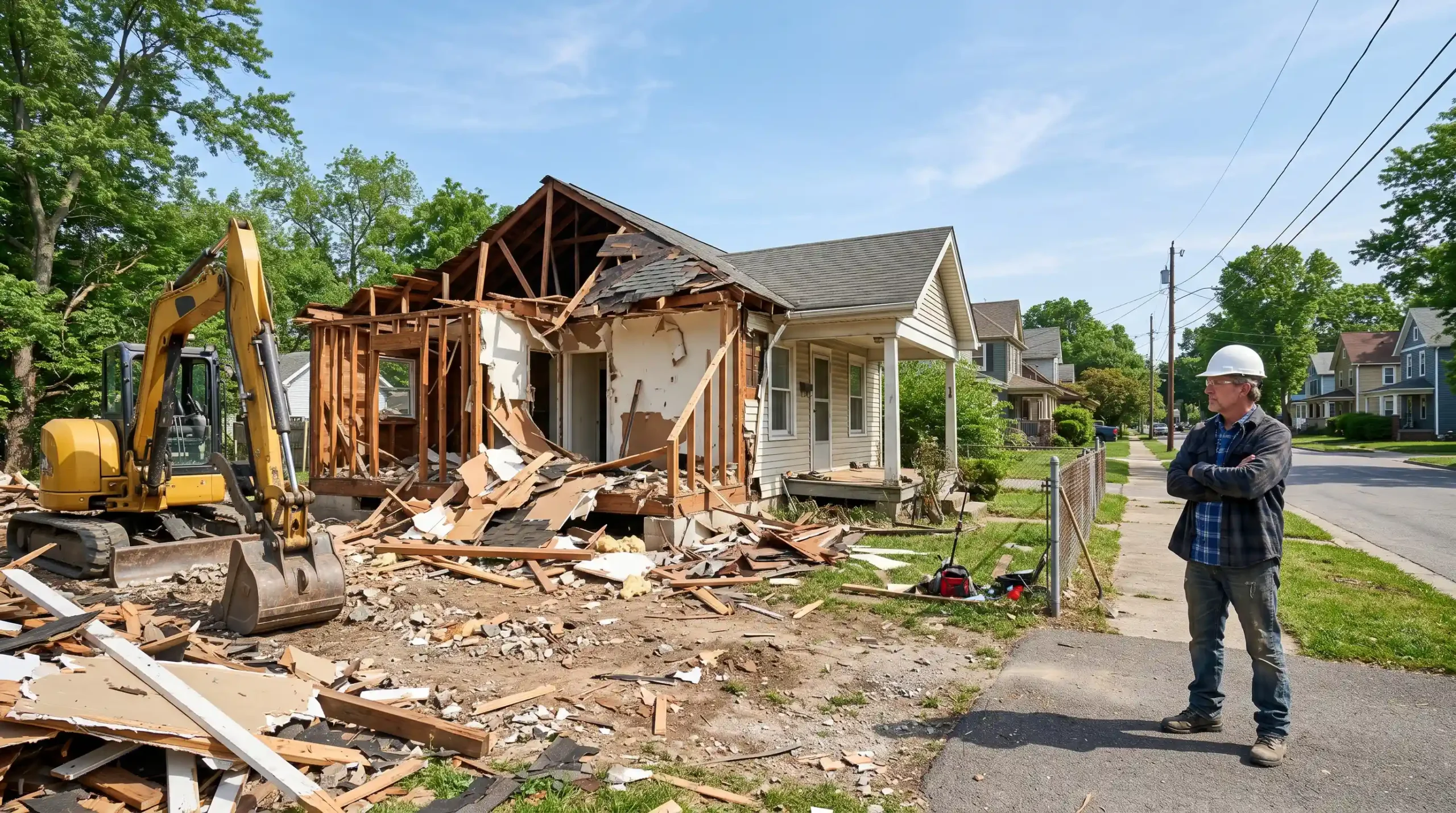 cheapest way to demolish a house