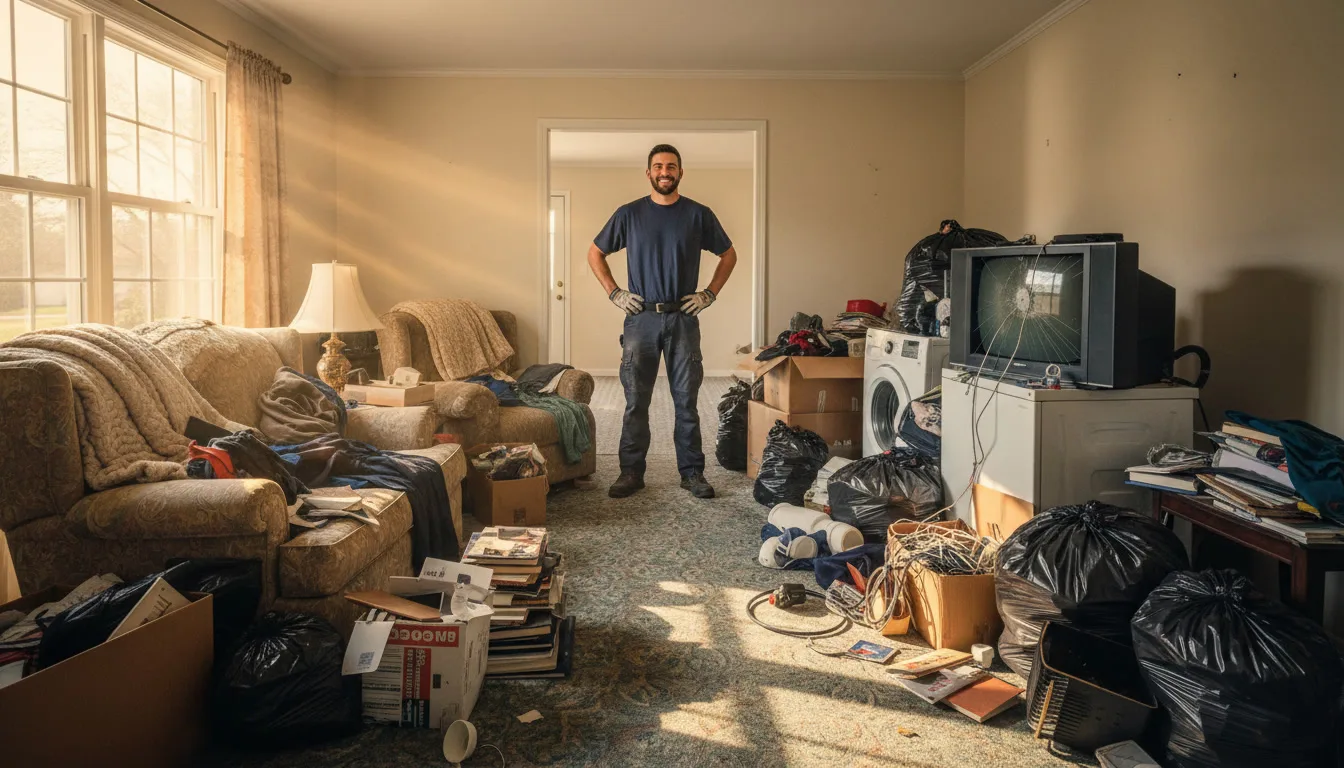 clean out a house full of junk